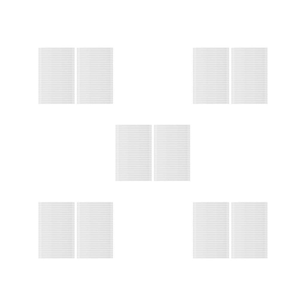 Set di 5 strisce di colla termica da 10 mm di larghezza, per rilegatura, album e libri di testo, 50 pezzi, 28,5 x 1 cm