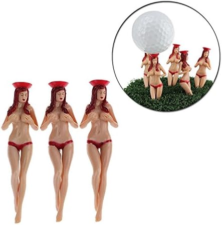 CRESTGOlf Style 6pcs/pack size 75mm(2.95inch) Sexy Bikini Lady Golf Tees Gift Newest Design Plastic Golf Tees Golf Accessories