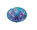 Gifted Living Butterfly and Flowers Glow in The Dark Garden Stake Birdbath 9 x 24 x 9 Inches