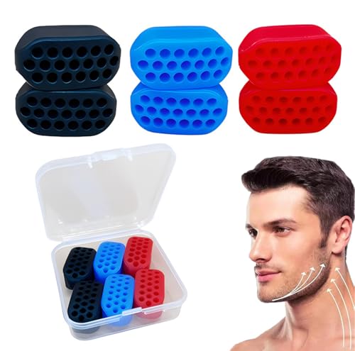 6 Pcs Silicone Jaw Exerciser Set