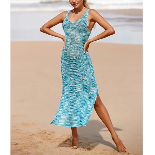 Pull de vacances style robe de bain en tricot ample ajouré - 3