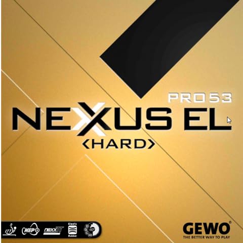 GEWO Nexxus EL Pro 53 Hard - Offensive Table Tennis Rubber Black/Max