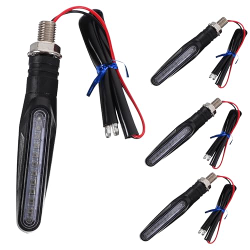 MAGICLULU 4Piezas Lámparas De LED Para Motocicleta Accesorios De Luz De Dirección Para Scooter y Dirt Bike