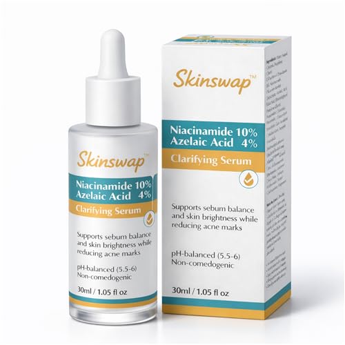 Image of Active 14% Niacinamide Serum with Azelaic Acid | Clarifying Face Serum for Brightening & Oil Control | Helps Reduce Acne, Blemishes & Acne Marks | Smooth, Clear-Looking Skin | For Women & Men | 30 ml