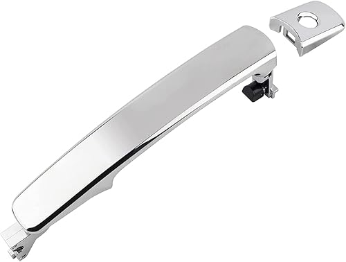 Miniatura 2 de Manija de puerta exterior cromada delantera izquierda lado del conductor con cerradura | Sin llave inteligente, 2003-2008 para Infiniti FX35 FX45,