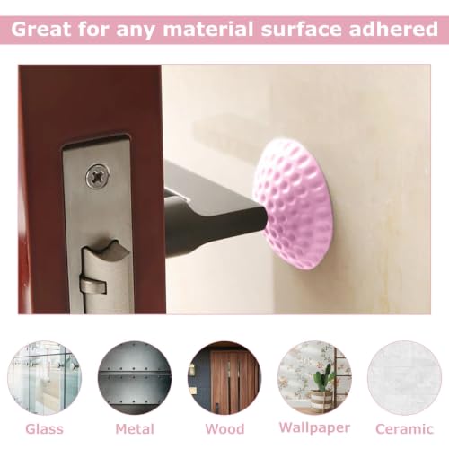 Image of Nibbler Door Handle Wall Protector, Soft Silicone Stopper with Strong Adhesive, Anti-Collision Door Knob Bumper, Protects Walls from Damage, Fits Glass, Wood, Metal, Ceramic & Wallpaper (Pack of 8)
