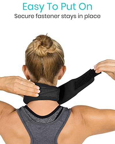 Vive Neck Brace - Foam Cervical Collar - Vertebrae Whiplash Wrap Aligns And Stabilizes Spine - Adjustable Spinal Support Can Be Used While Sleeping And Relieves Pain, Pressure #TOP4