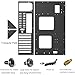 DIY Gaming Computer Case - ATX/M-ATX/ITX Motherboard Compatible, Open Chassis Rack, Mid Tower, Widely Body Heat Dissipation Design, Test Bench
