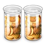 Mason Jars Tarro de Albañil Juego De 2 Tarros Cristal For Almacenar Alimentos, Lata Sellada For Uso Doméstico Conservas(350ml)