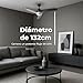 EVVO Ventilador de Techo con Luz LED y Mando Imagen de EVVO Ventilador de Techo con Luz LED y Mando