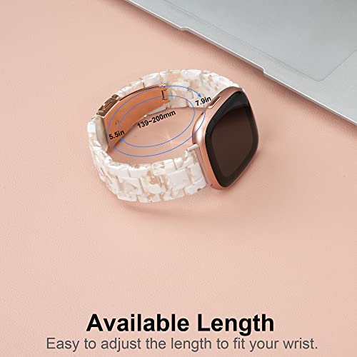 Correa de resina para Fitbit Versa 4 y Sense 2 miniatura 4