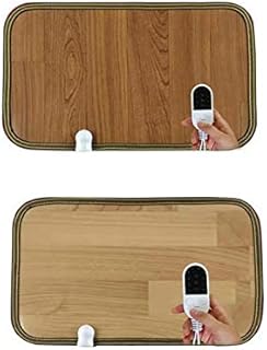 NIKJEBDF 30x50 Electric Foot Warmer,Anti-wood Grain Electric Heating Floor Mat,Timing Shut Off,Warmer Fast Heating Pad Cushion for Foot,Back and Full Body for All family members
