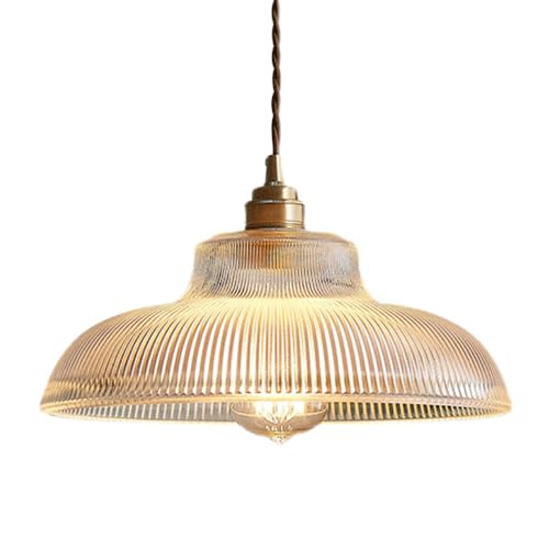 Suspension en verre E27 au design chapeau scandinave pour éclairage chic de balcon