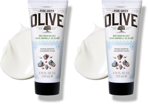 OLIVE Crema corporal Sal de mar 200ml (Paquete de 2)