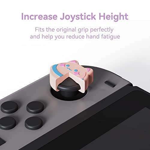 image for GeekShare Cute Thumb Grip Caps Compatible with Nintendo Switch / OLED 