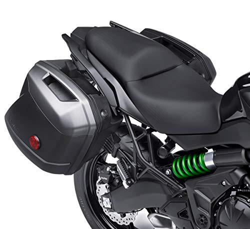 Juego de paneles para alforjas duras Kawasaki 99994-0422-51A, color gris carbón metálico, capacidad 28 L miniatura 1