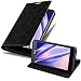 Produktbild Cadorabo Hülle für Sony Xperia Z3 in Nacht SCHWARZ - Handyhülle mit Magnetverschluss, Standfunktion und Kartenfach - Case Cover Schutzhülle Etui Tasche Book Klapp Style