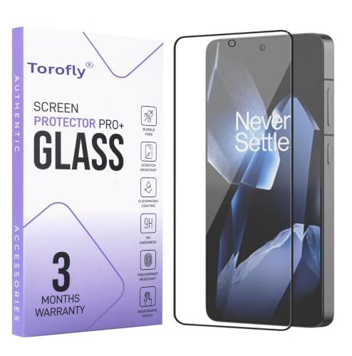Image of Military-Grade Gorilla Tempered Glass For OnePlus 13R (Black) Edge To Edge Coverage With Easy Installation Kit