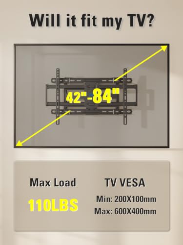 Image of Mounting Dream TV Wall Mount for Most 42-84 Inch TVs