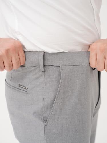 Image of The Pant Project Luxury PV Lycra Stretchable Formal Pants for Men | Stylish Relaxed Fit Men's Wear Trousers for Office or Party | Mens Fashion Dress Trouser Pant