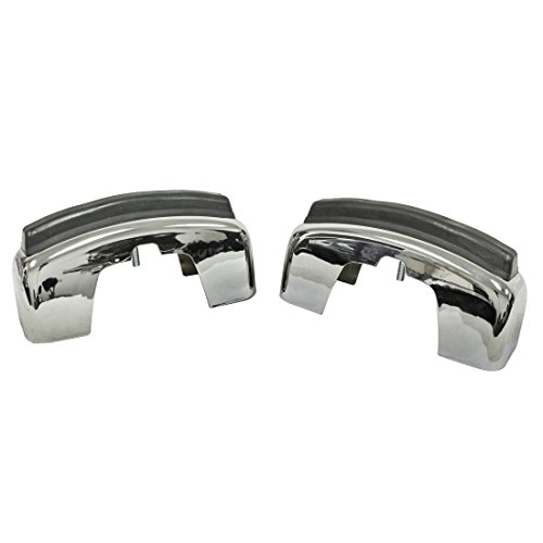Empi 98-0750 Vw Bug Bumper Guard With Notch For Rubber Strip 1968-73 Pair