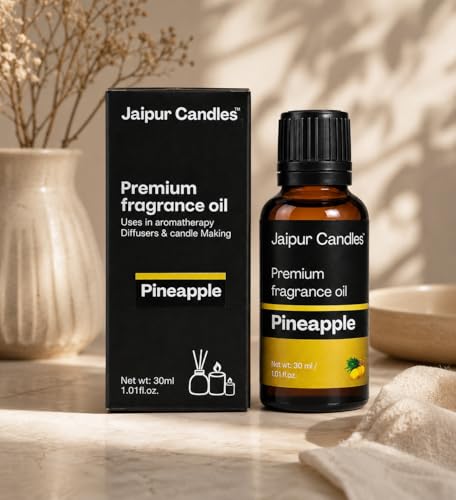 Image of Fragrance Oil | 30 ml | Aroma Oil for Home Fragrance | Best for Aromatherapy | Use in Diffusers, Candles, Air Fresheners (30ML, Pineapple)