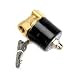 HOSL DC 12V 1/4 Inch Electric Solenoid Valve for Air Water / Replacement Brass Valve for Use with Pipelines in Water, Air and Diesel Applications