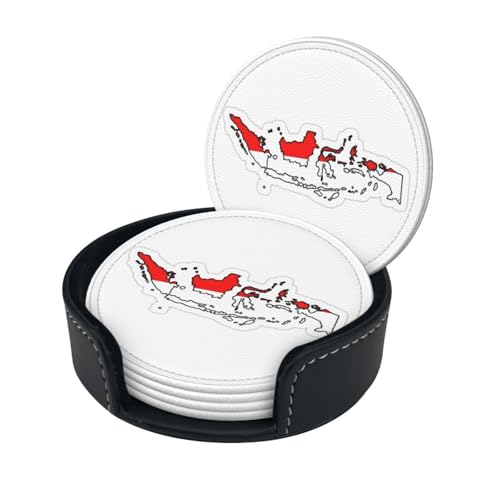Dessous de verre Indonésie en PU x6 pour décoration de table - 3