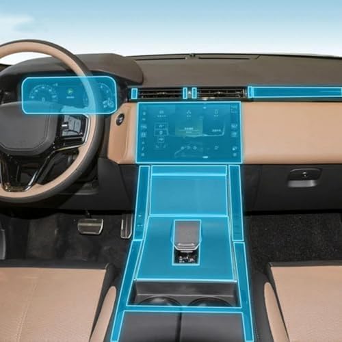 Película TPU Range Rover Velar 2023-2024 protectora transparente para la consola central