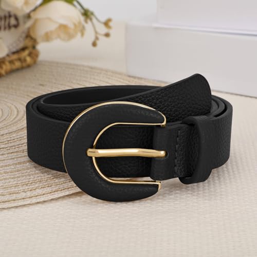 Women's Genuine Leather Belt Casual Fashion Waist Belt for Jeans Pants4