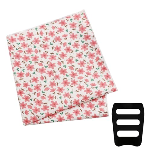 Image of Floral Pocket Squares for Men with Holder Printed Flower Mens Handkerchief Cotton Suit Pocket Hanky for Wedding