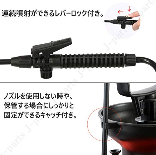 ポータブル 手動式 噴霧器 散水機 ポンプ式 肩掛け 容量3L 3リットル 軽量 持ち運び 消毒 ウィルス対策 ガーデニング 農作業 清掃 洗車など 5枚目