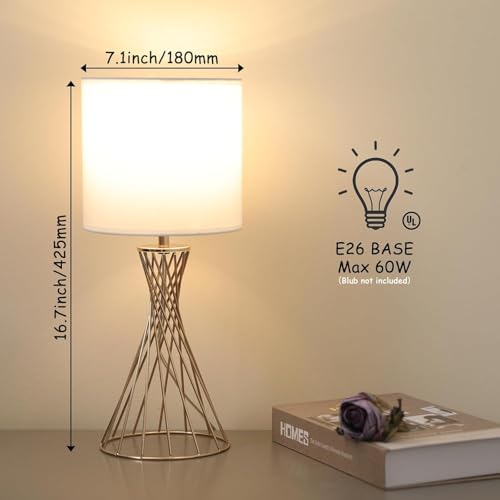 Lámpara de mesa dorada moderna set de 2 miniatura 3
