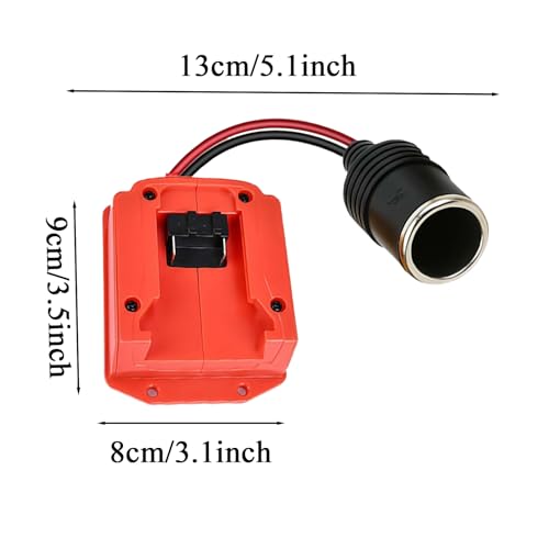 Adaptador para automóvil con enchufe de carga multifuncional resistente a golpes 5