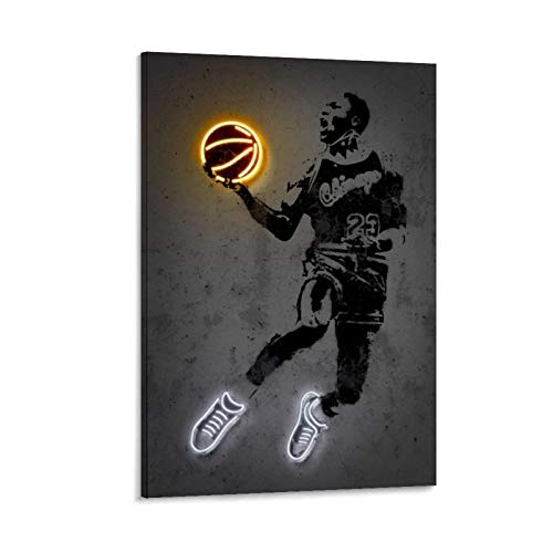 YISHUI Jordan Poster décoratif sur toile en métal Octavian Mielu 30 x 45 cm