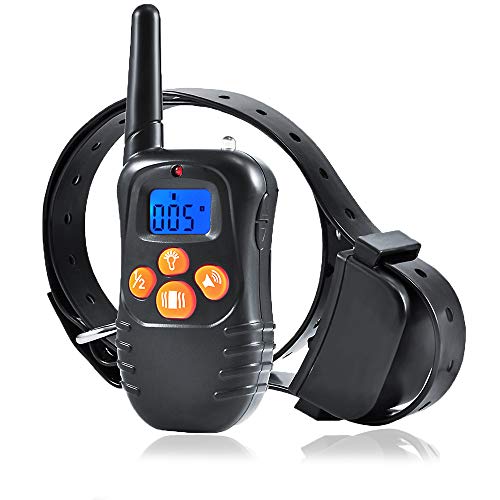 BIG DEAL Humane Safety No Shock Dog Training Collar with Remote, 1000FT Range Rechargeable Waterproof Dog Training Collar for Small Medium Large Dogs (for 1 dog)