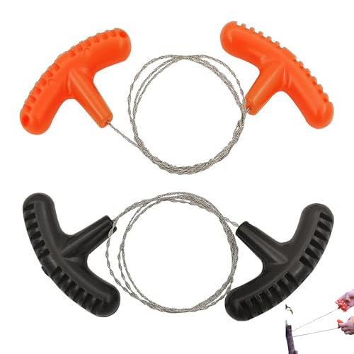 2 Stück Schneidedraht, Seilsäge, Drahtsäge, Edelstahl Drahtsäge, Edelstahl Seilsäge Outdoor, für Camping- Und überlebungssäge Im Freien Verwendet(Orange+schwarz) 2 Stück Schneidedraht, Seilsäge, Drahtsäge, Edelstahl Drahtsäge, Edelstahl Seilsäge Outdoor, für Camping- Und überlebungssäge Im Freien Verwendet(Orange+schwarz)