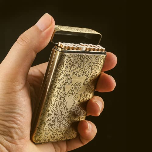 Image of Peaky Blinders Cigarette Case Retro Metal Portable 16 Cigarettes Box (Bronze)