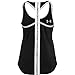 Under Armour girls Knockout Tank Top , Black (001)/White , Youth X-Large