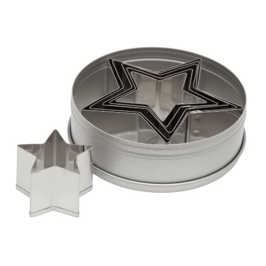 Ateco 7805 Plain Edge Star Cutters (6 Piece Set)