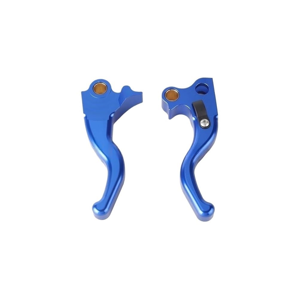 Wghposqtj 2-F Blue Hand Brake Clutch Levers Brake Lever Clutch Levers Set Front Handlebar Control For Touring Electra Glide Cl&Assic Fltr Flht Flhx