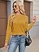 SunnyMelody Womens Long Sleeve Wool Blend Sweater Spring 2026 Business Casual Outfits Classic Crew Neck Teacher Shirt Office Work Top Mustard Yellow S