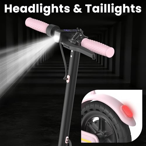 Image of WERHY Foldable Kids Electric Scooter, 350W Motor, Max 12 /16Miles Long Range, 19 MPH Max Speed, 8.5 inch Solid Tire, Lightweight Foldable E-Scooter with Dual Braking, Digital Display, Cruise Control