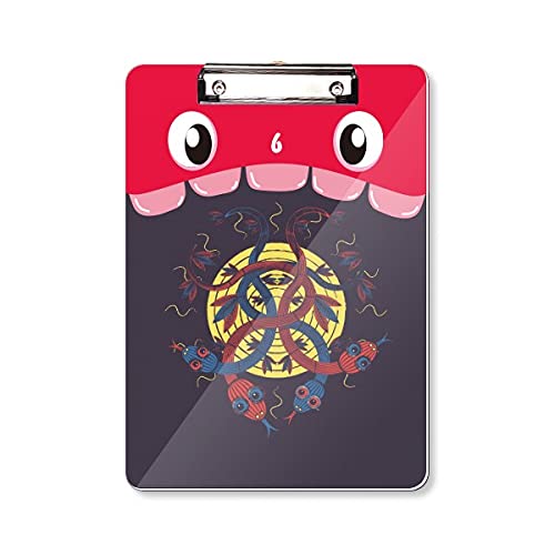 Bloc-notes A4 à tête plate avec motif serpent pour apprentissage