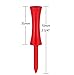 Zivisk Golf Tees Plastic 100 Count 2-3/4 inch Tall Step Down Tees Golf - Mixed Color