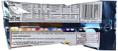 NUT HARVEST Sea Salted Whole Cashews, 2.25 Oz (Packaging May Vary)