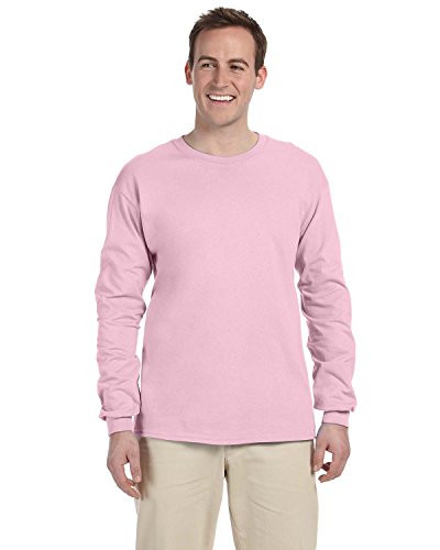 Image of Gildan Men's Heavy Cotton Long Sleeve T-Shirt, Style G5400, 2-Pack