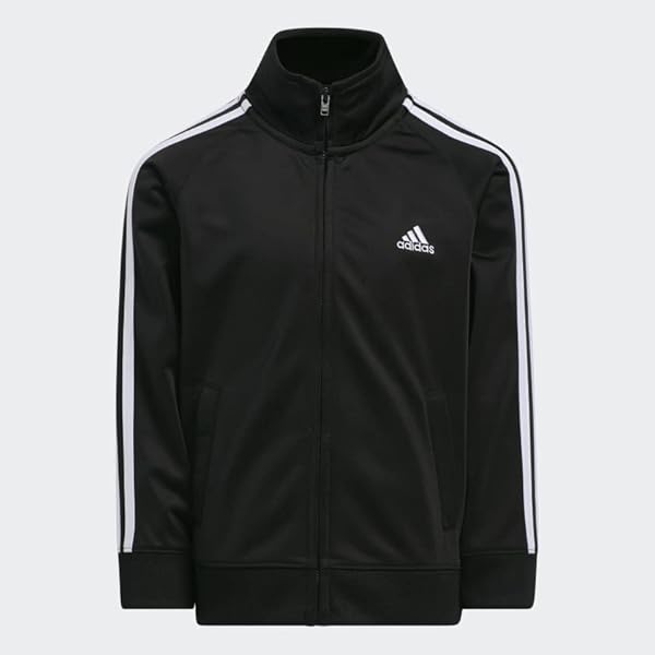 adidas Boys' Tricot Jacket & Pant Clothing Set - Image 3