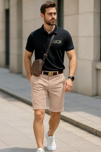 Image of GRECIILOOKS Casual Men Shorts | Rich Regular Fit Solid Short with Side Pockets | Relaxed Fit Half Pants | Mid Rise Waist (Available in Plus Size)