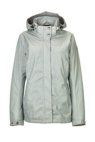 Killtec Lenera Funcional Exterior/Chaqueta de Lluvia con Capucha con Cremallera, Mujer, acuaverde, 38